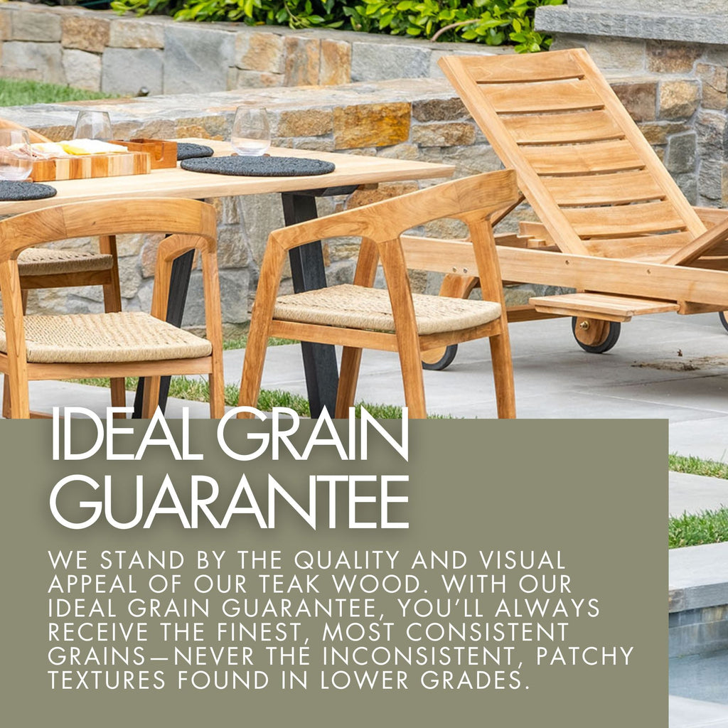 Emmett Natural Teak Indoor/Outdoor Folding Bar Stool - 30"