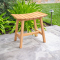 Phoenix Natural Teak Shower and Bath Slatted Stool