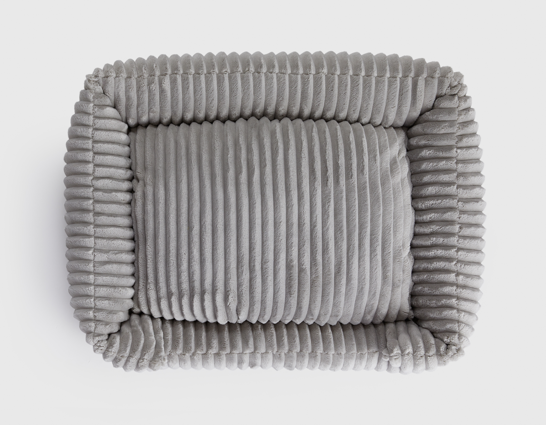 Luna Grey Corduroy Lounge Dog Bed