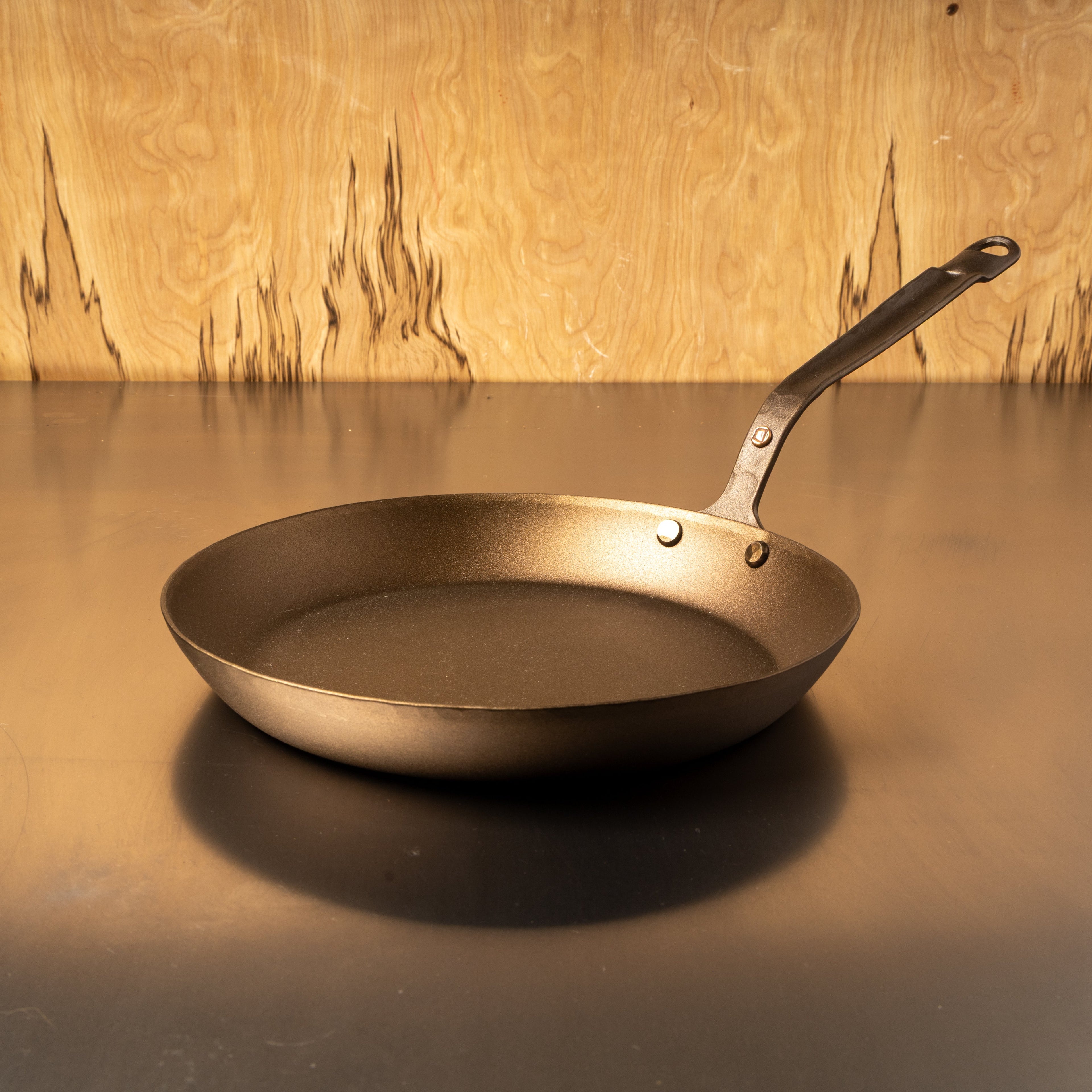 10" Round Carbon Steel Skillet - Hand Forged