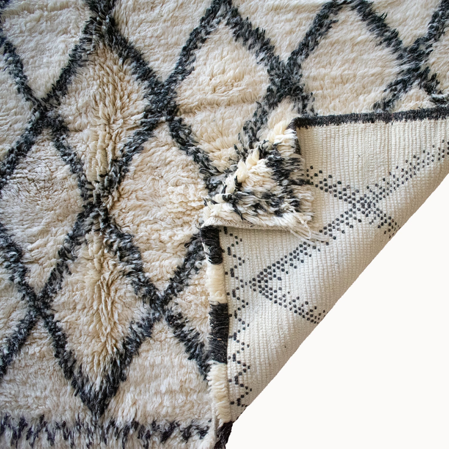 Elspeth Vintage Moroccan Beni Ourain Rug | 6' x 10'