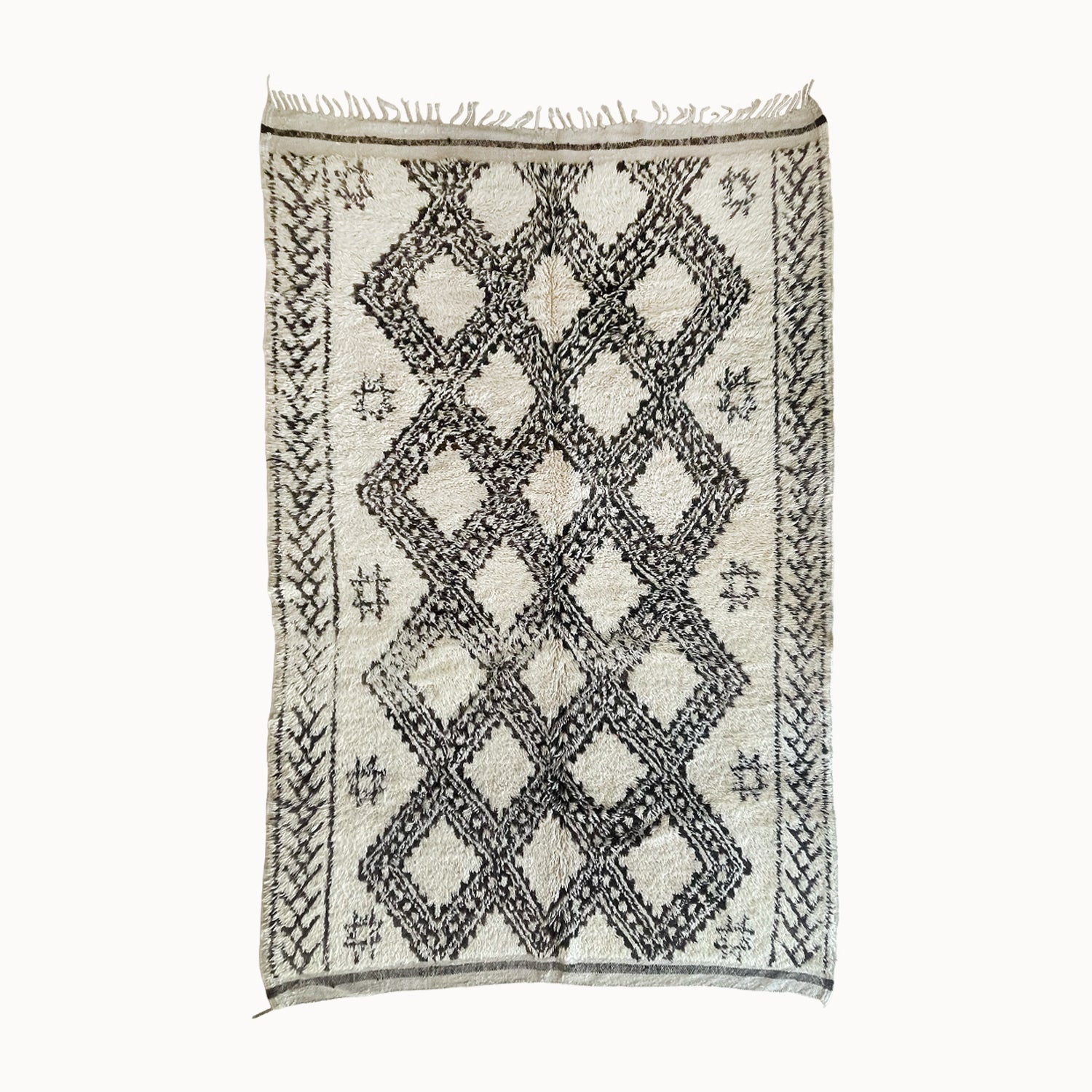 Riva Vintage Moroccan Beni Ourain Rug | 6' x 9'6"