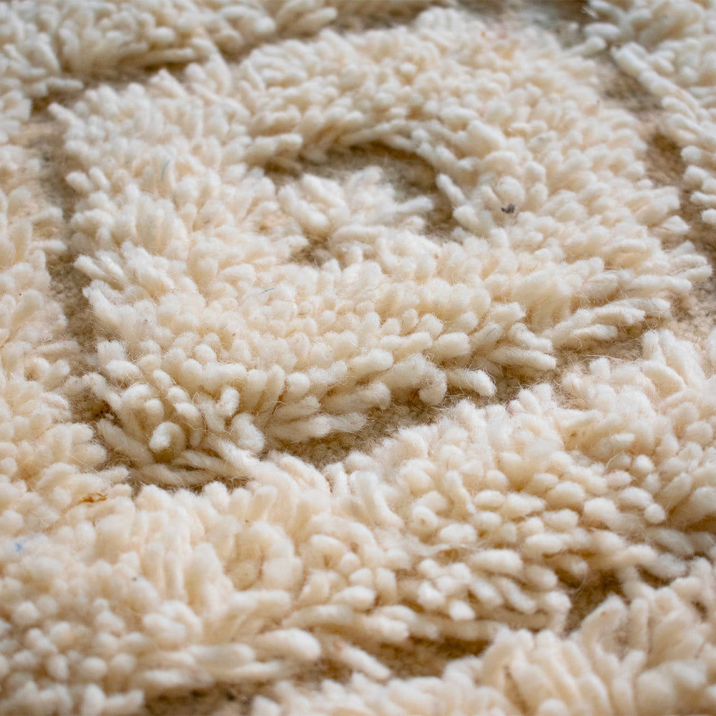 Contemporary Moroccan Wool Mini Rug | 1'10 x 3'4"