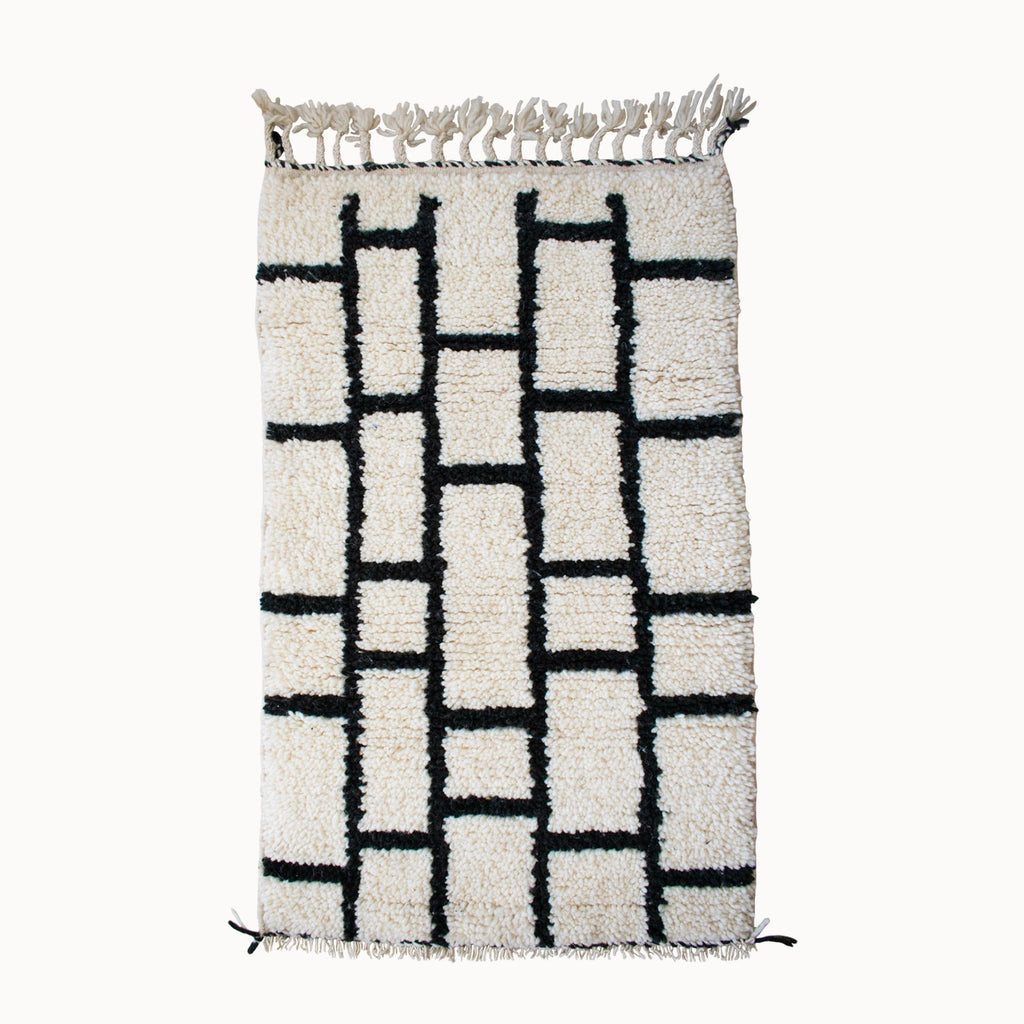 Contemporary Moroccan Wool Mini Rug | 2' x 3'2"