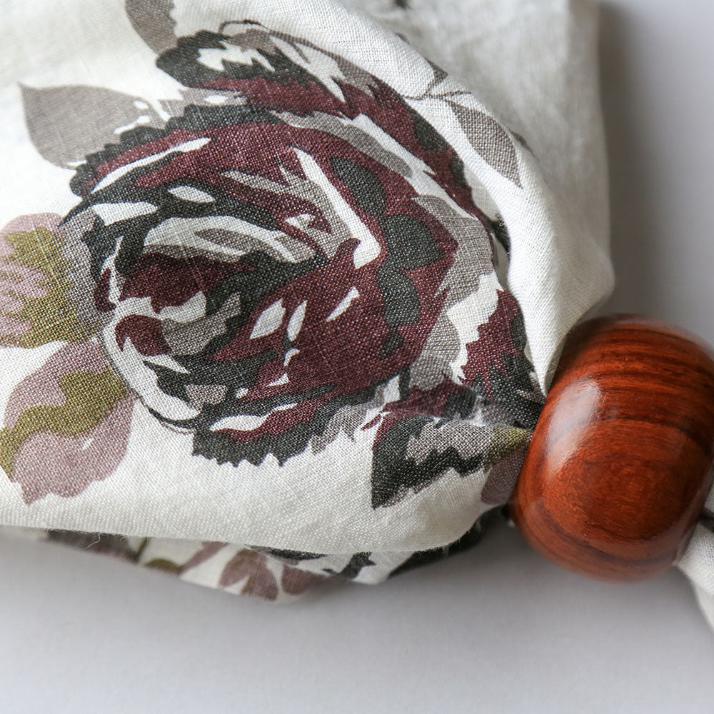 Eggplant and Grey Roses Napkins