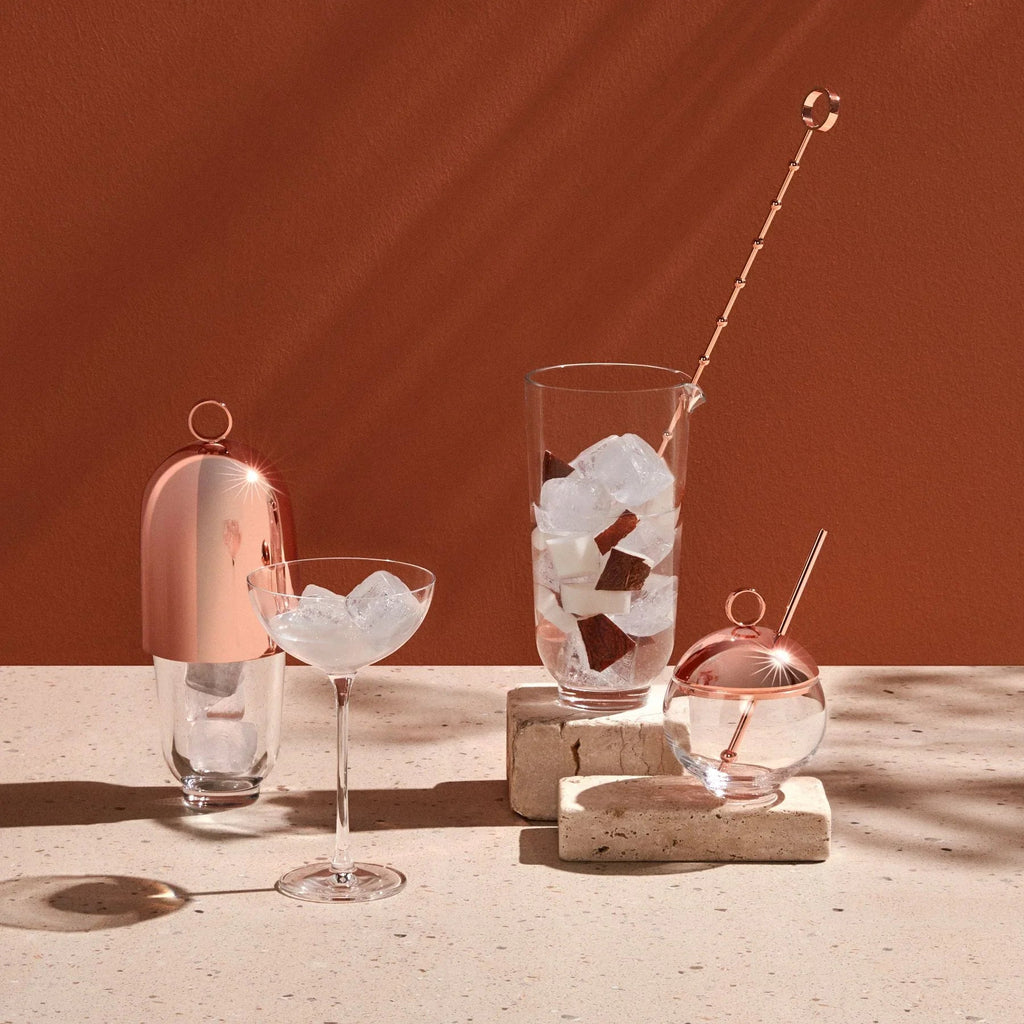 Hepburn Mixing Glass with Metal Stirrer