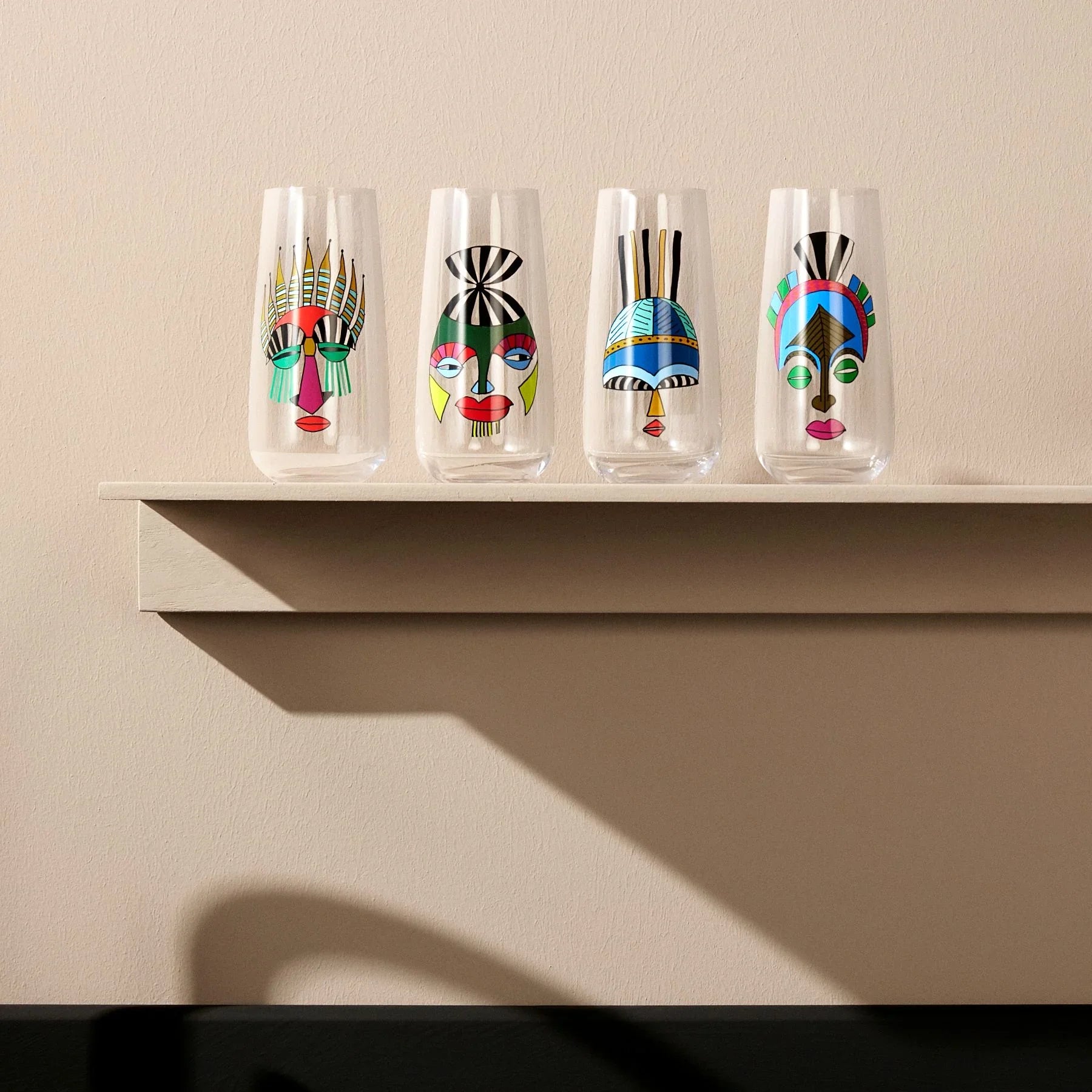 Mirage Rock & Pop Set of 4 High Ball Glasses