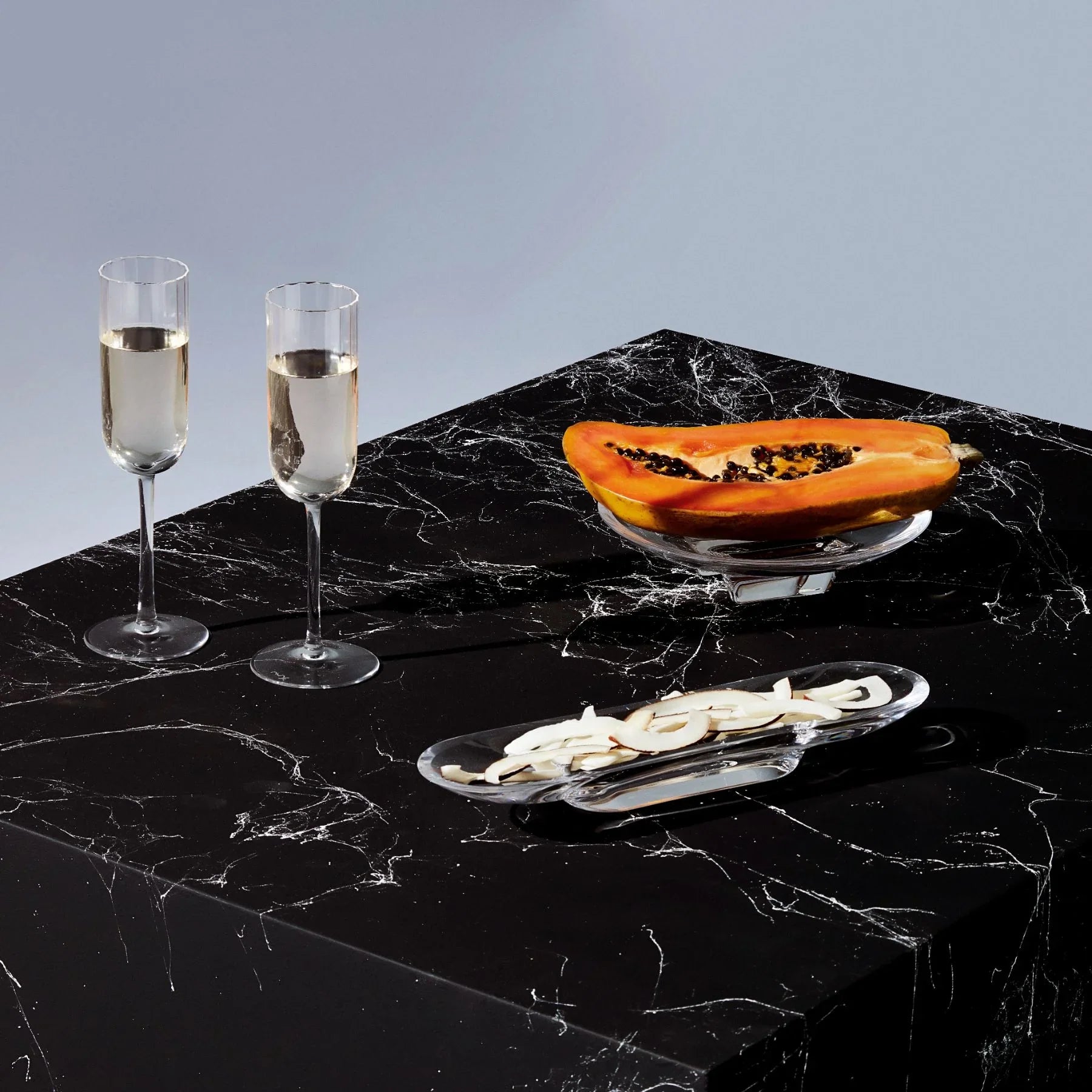 Silhouette Compartment Tray Single Section Long