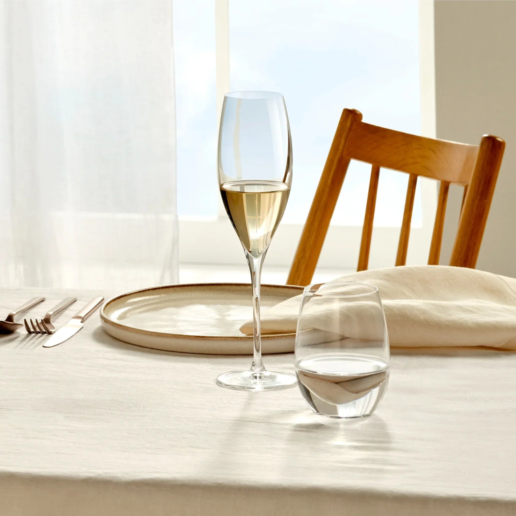 Terroir Set of 2 Champagne Glasses