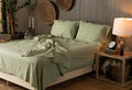 Crinkle Percale Organic Cotton Sheet Set + Pillowcases (Final Sale)