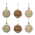 Natural Jute Wrapped Christmas Ornaments
