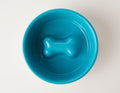 Slow Feeder Dog Bowl Blue - Anti Slip Stainless Steel
