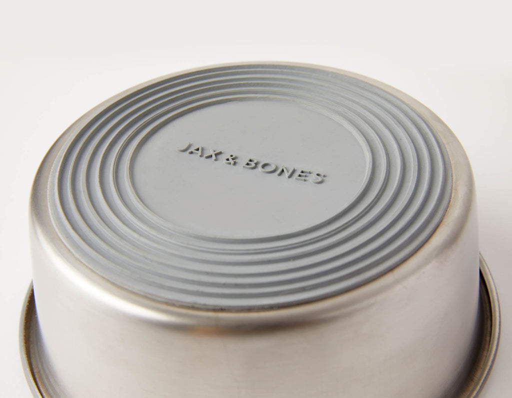 Slow Feeder Dog Bowl Orange - Anti Slip Stainless Steel