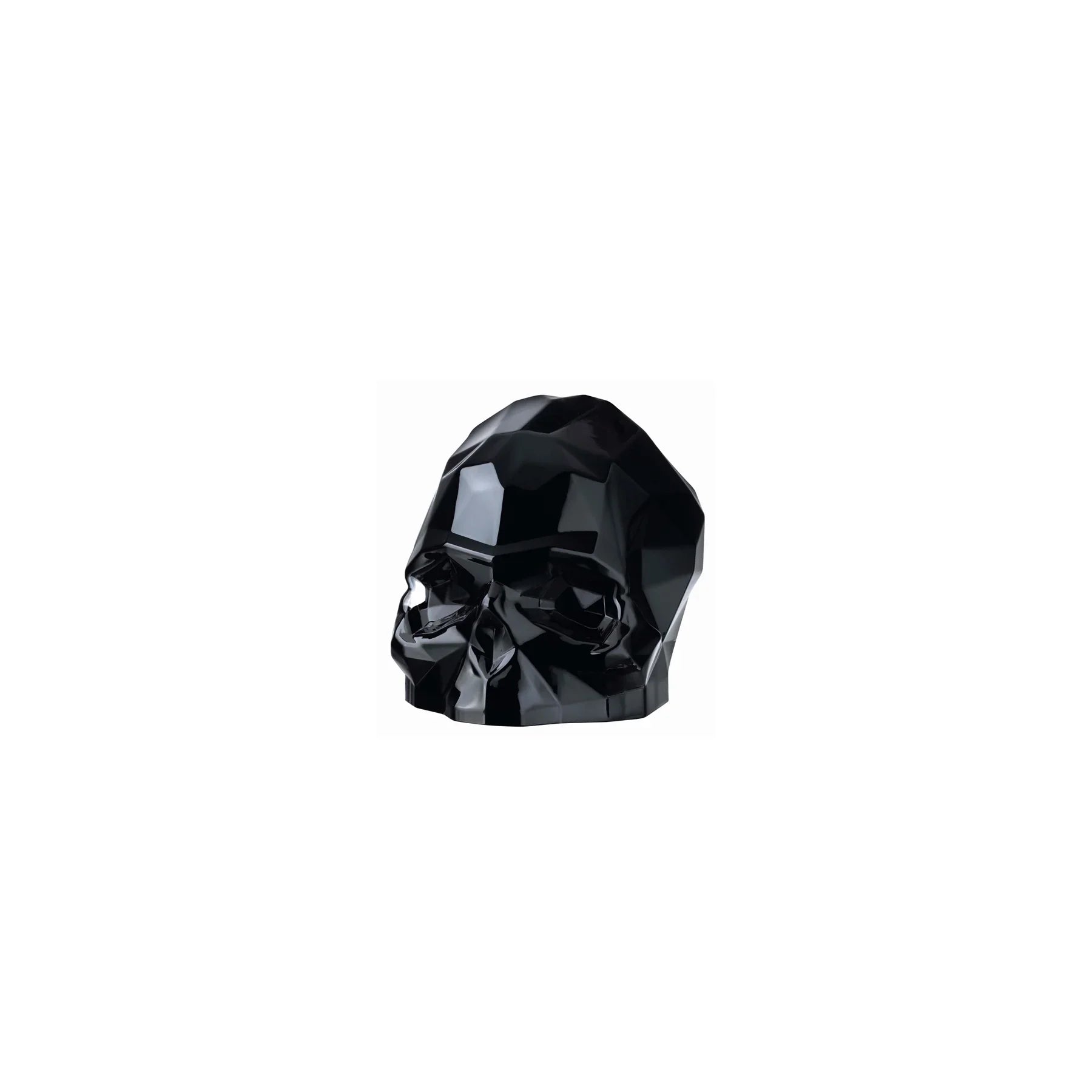 Memento Mori Faceted Skull Black Small