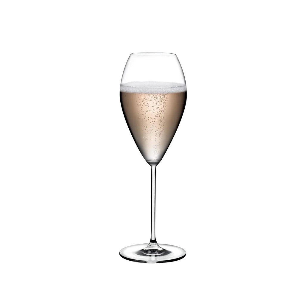 Vintage Set of 2 Champagne Glasses Rounded