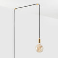 Voronoi I Plug-In Pendant in Brass