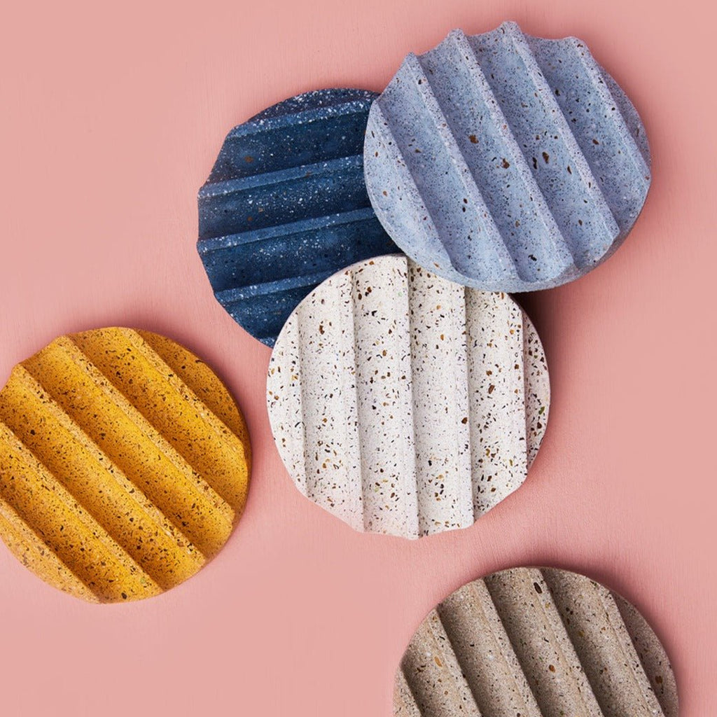 Mini Soap Dish | Light Blue Terrazzo