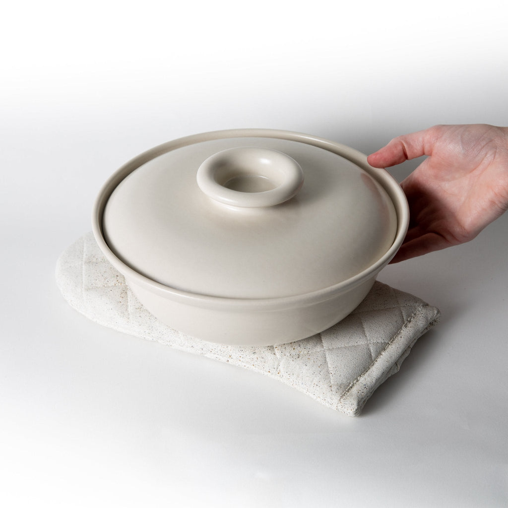 Oven Mitt Trivet | White Terrazzo