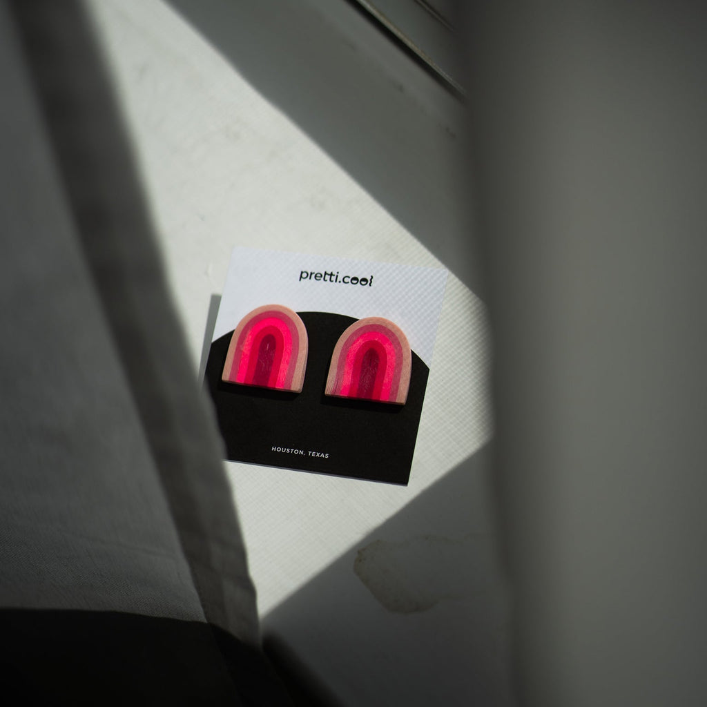 Umbrella Earrings | Bubblegum