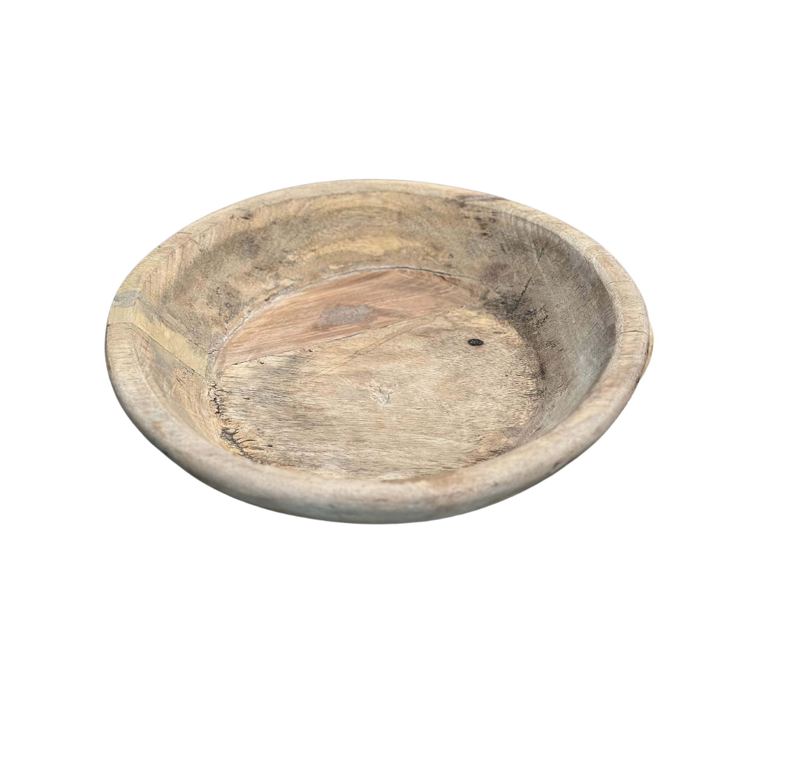 Recycled Wood Bowl, Small - Bleached