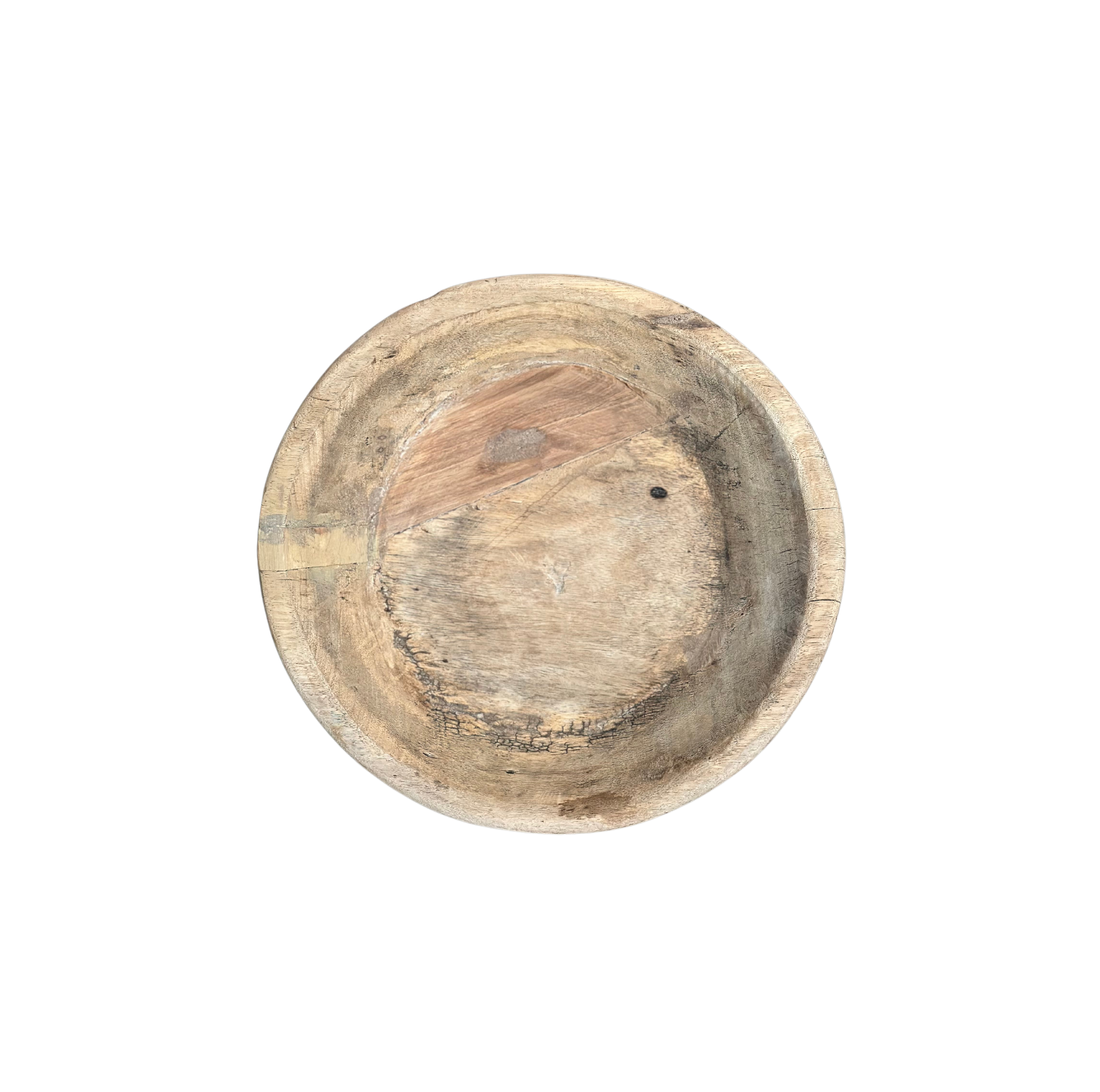 Recycled Wood Bowl, Small - Bleached