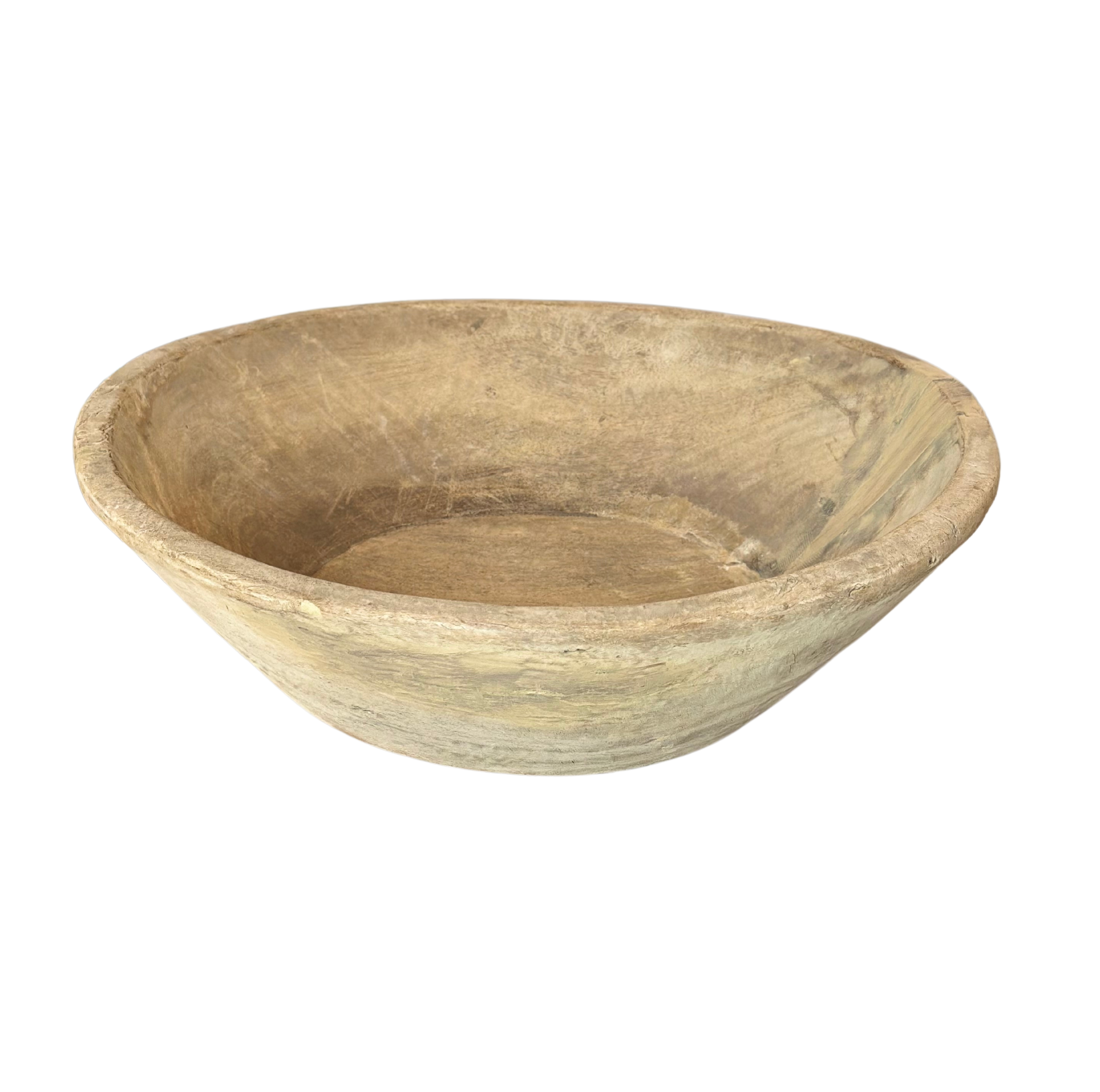Recycled Wood Bowl, Large - Bleached