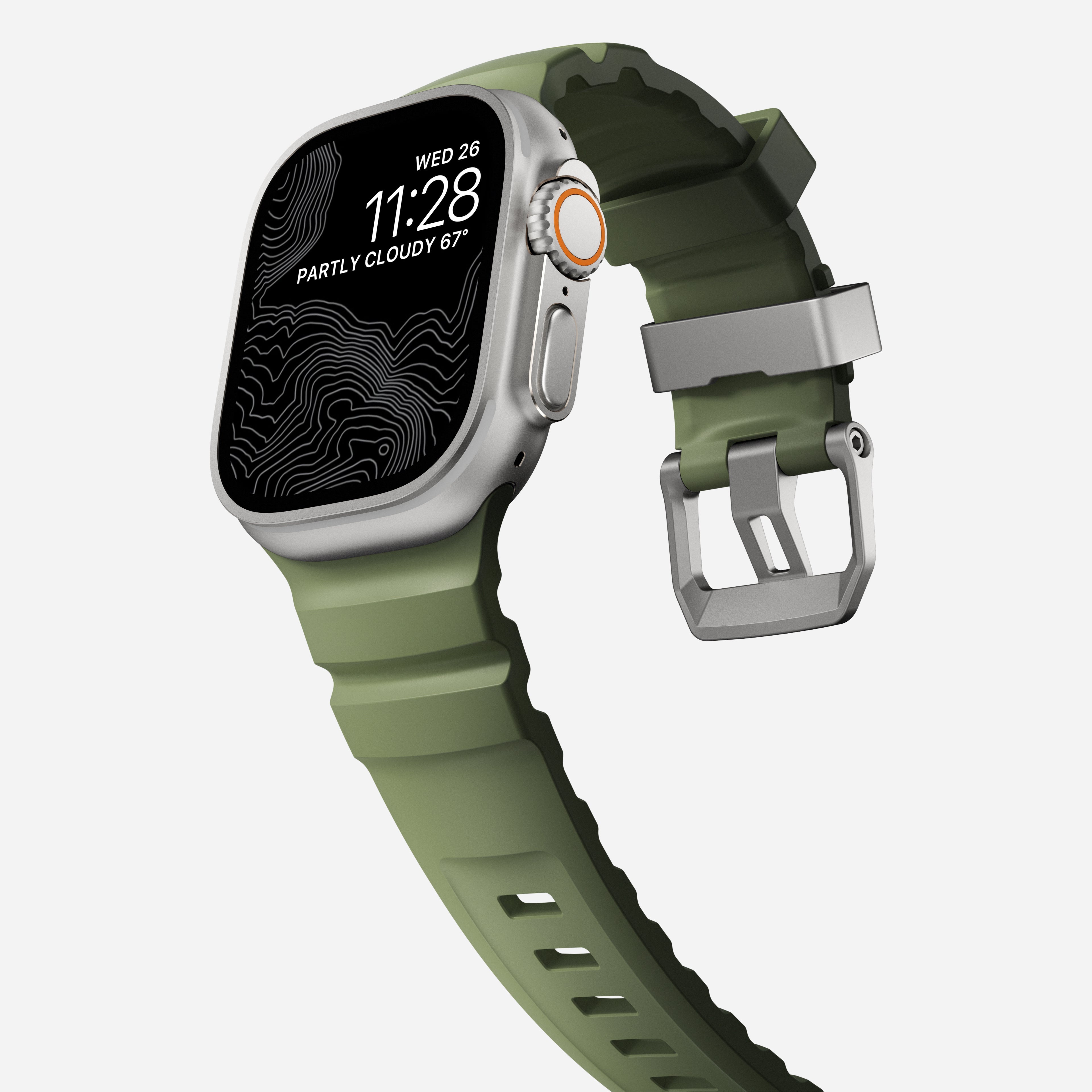 Rocky Point Band - 46mm/49mm | Forest | Natural Hardware
