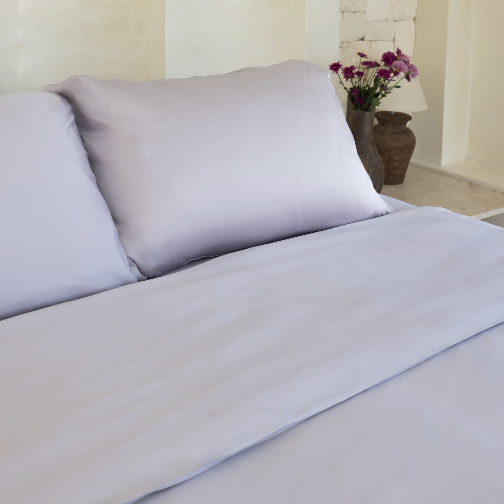 Organic Bamboo Sateen Duvet Cover Set