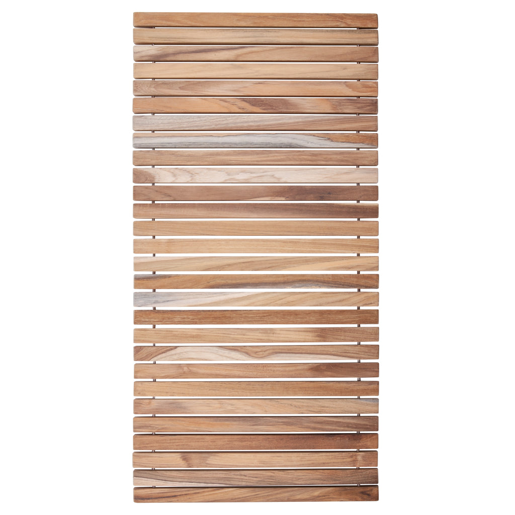 Sandpoint Natural Teak Shower and Bath String Mat 40″ x 20″ (no feet)