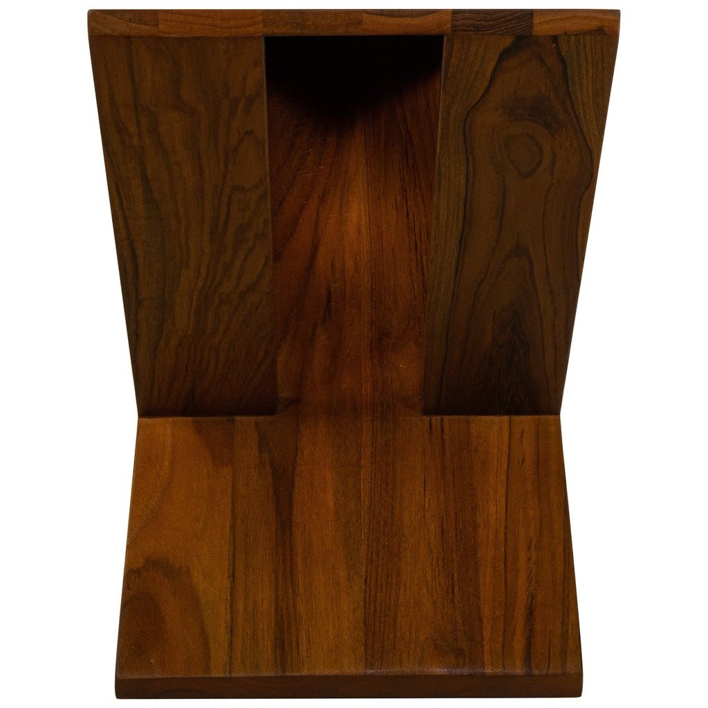 Danish Teak Slatted Stool