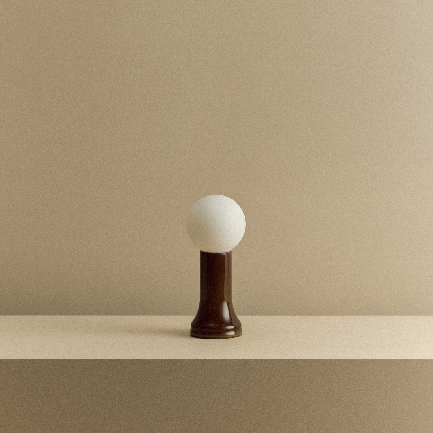 Shore Table Lamp in Bottle Brown