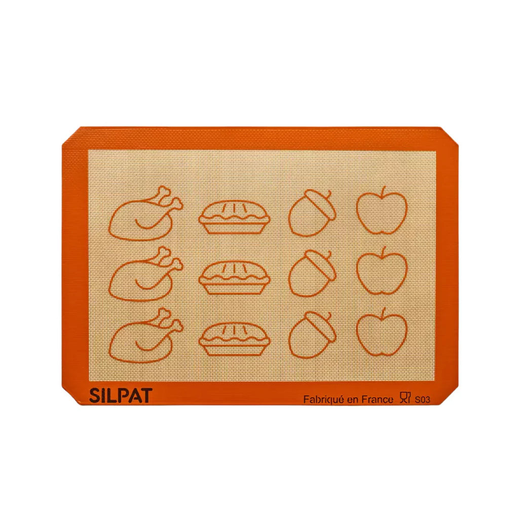 Silpat Thanksgiving Half Size Baking Mat - Limited Edition