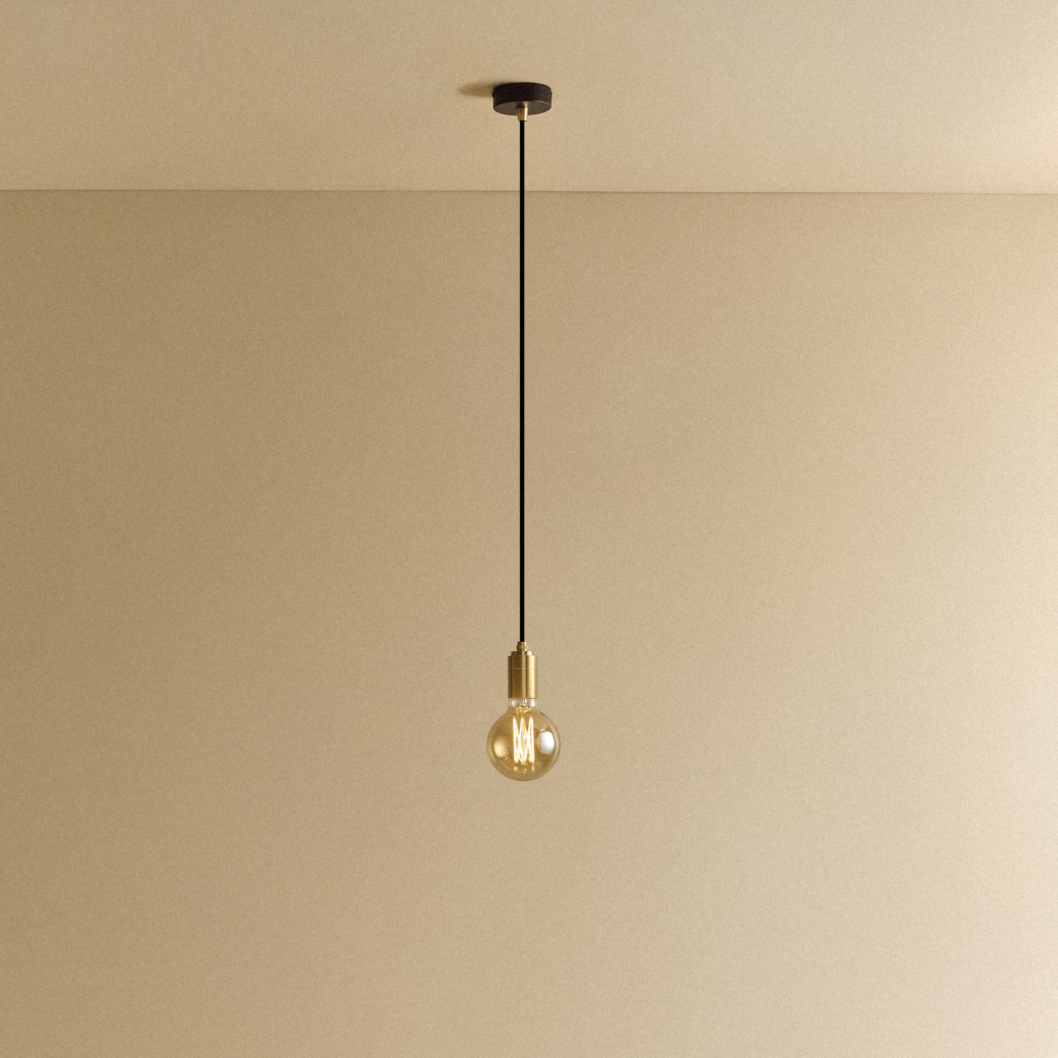 Elva Pendant Light Tinted in Brass