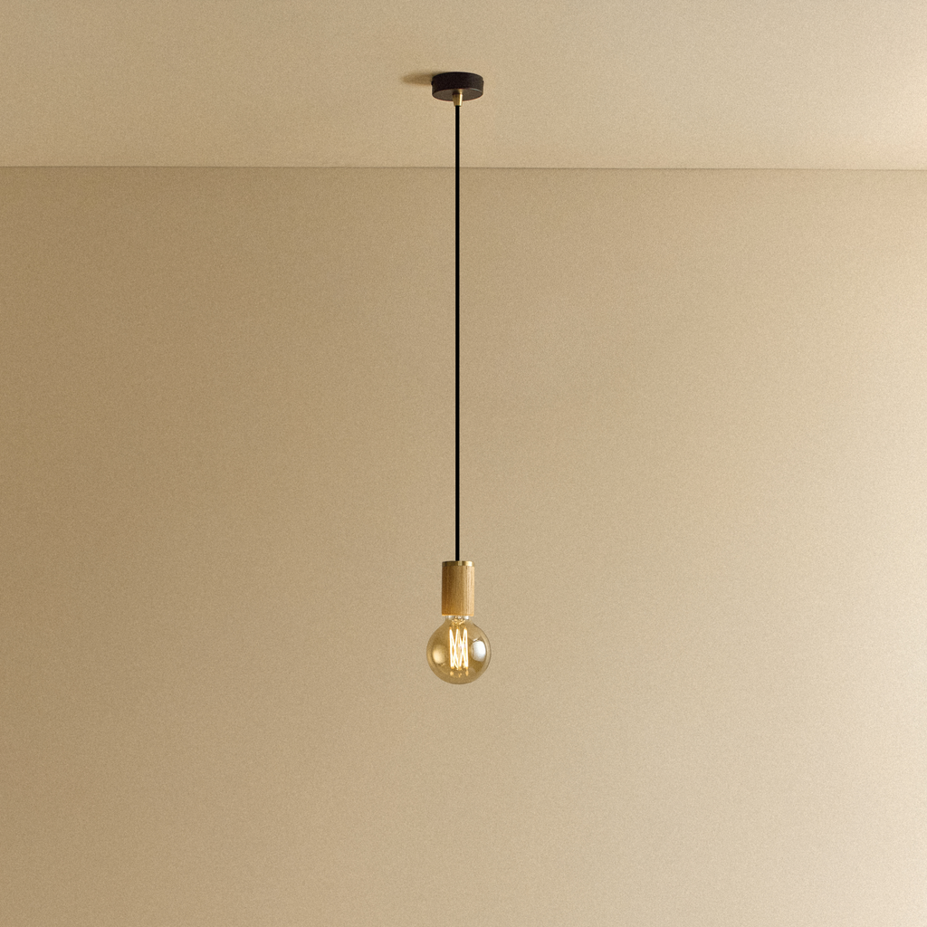Elva Pendant Light Tinted in Oak