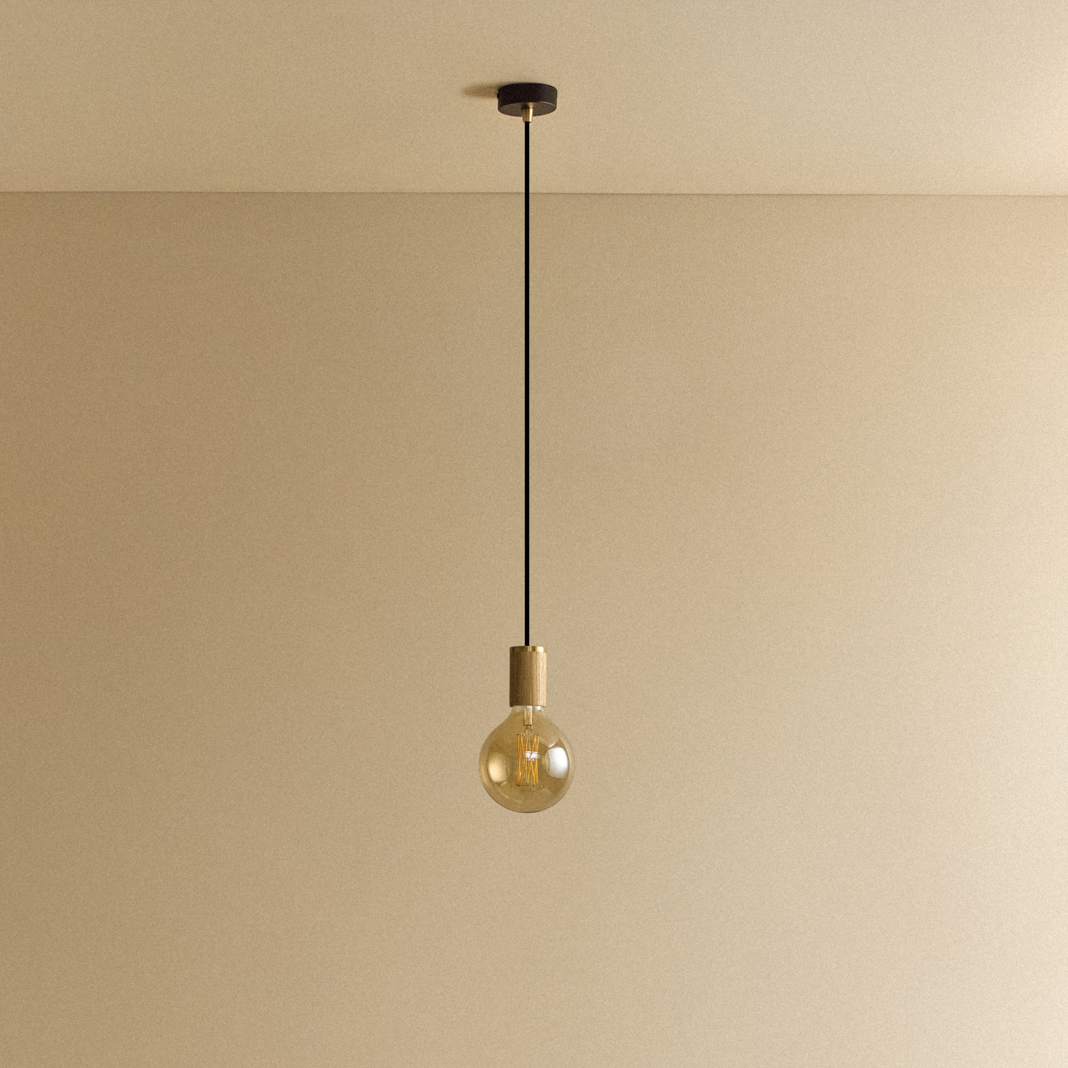 Gaia Pendant Light in Oak