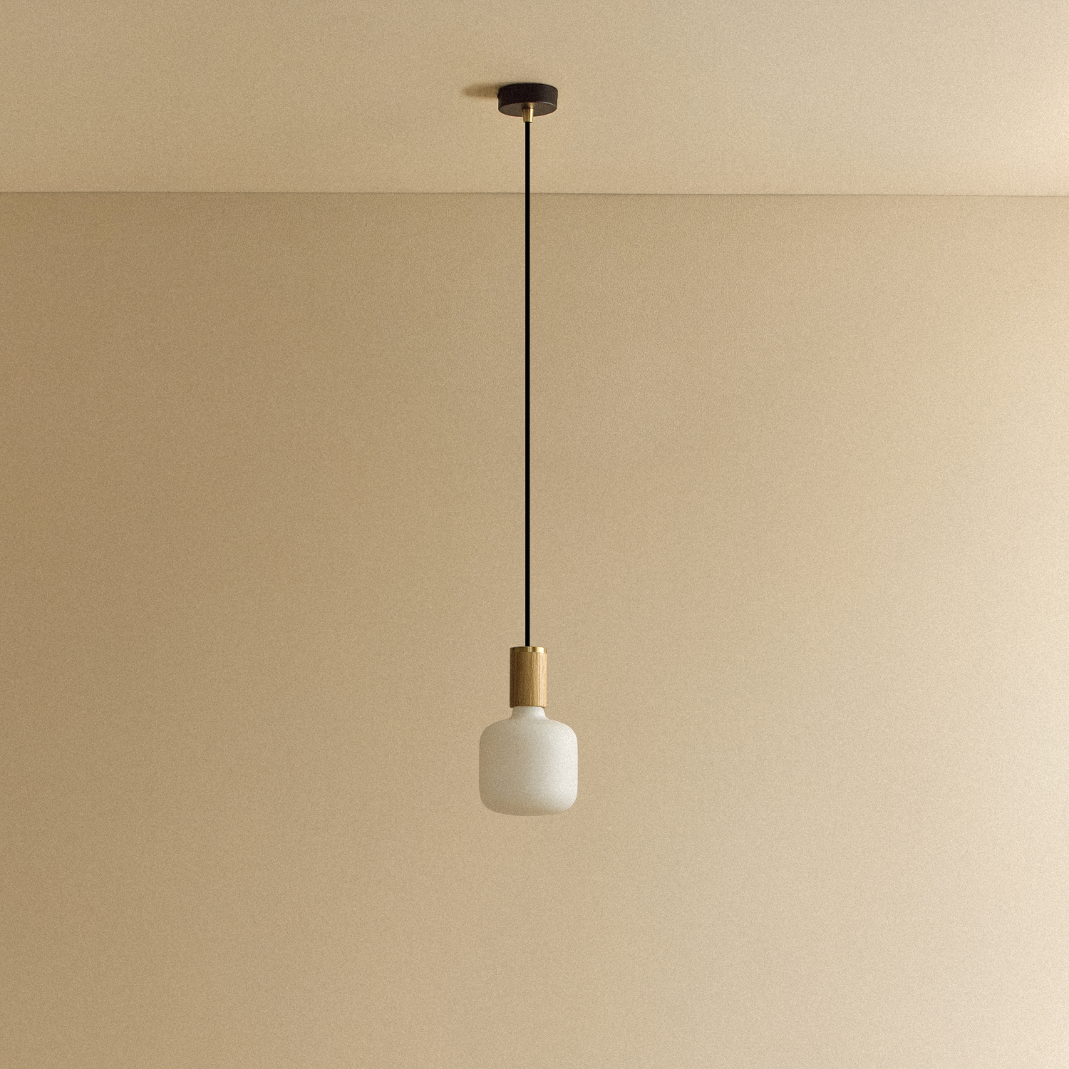 Oblo Pendant Light in Oak