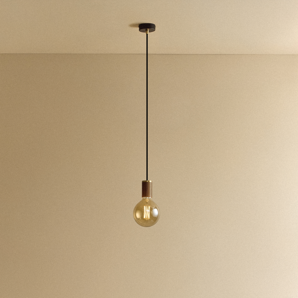 Gaia Pendant Light in Walnut