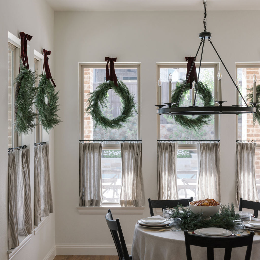 30" Faux Evergreen Cedar Wreath