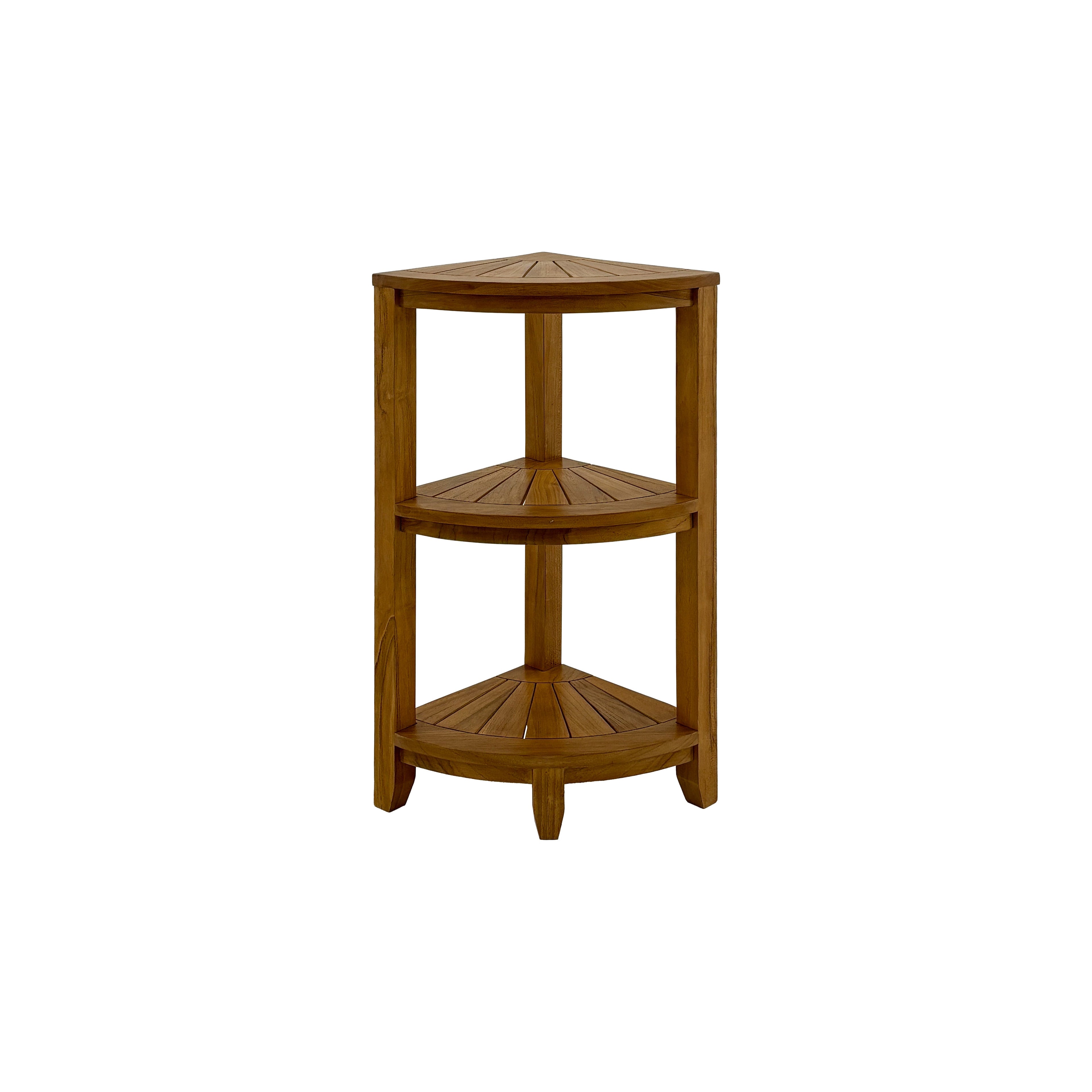 Stanley Teak Shower and Spa/Bathroom/Outdoor Corner Shelf