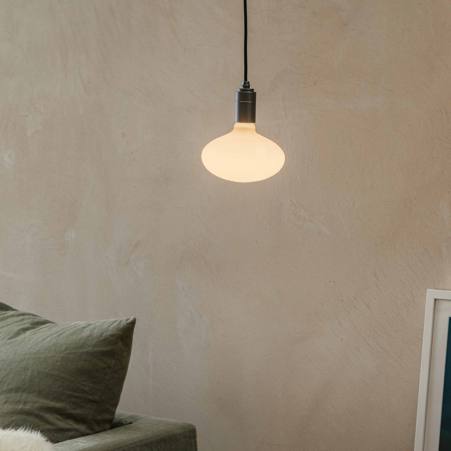 Oval Pendant Light in Graphite