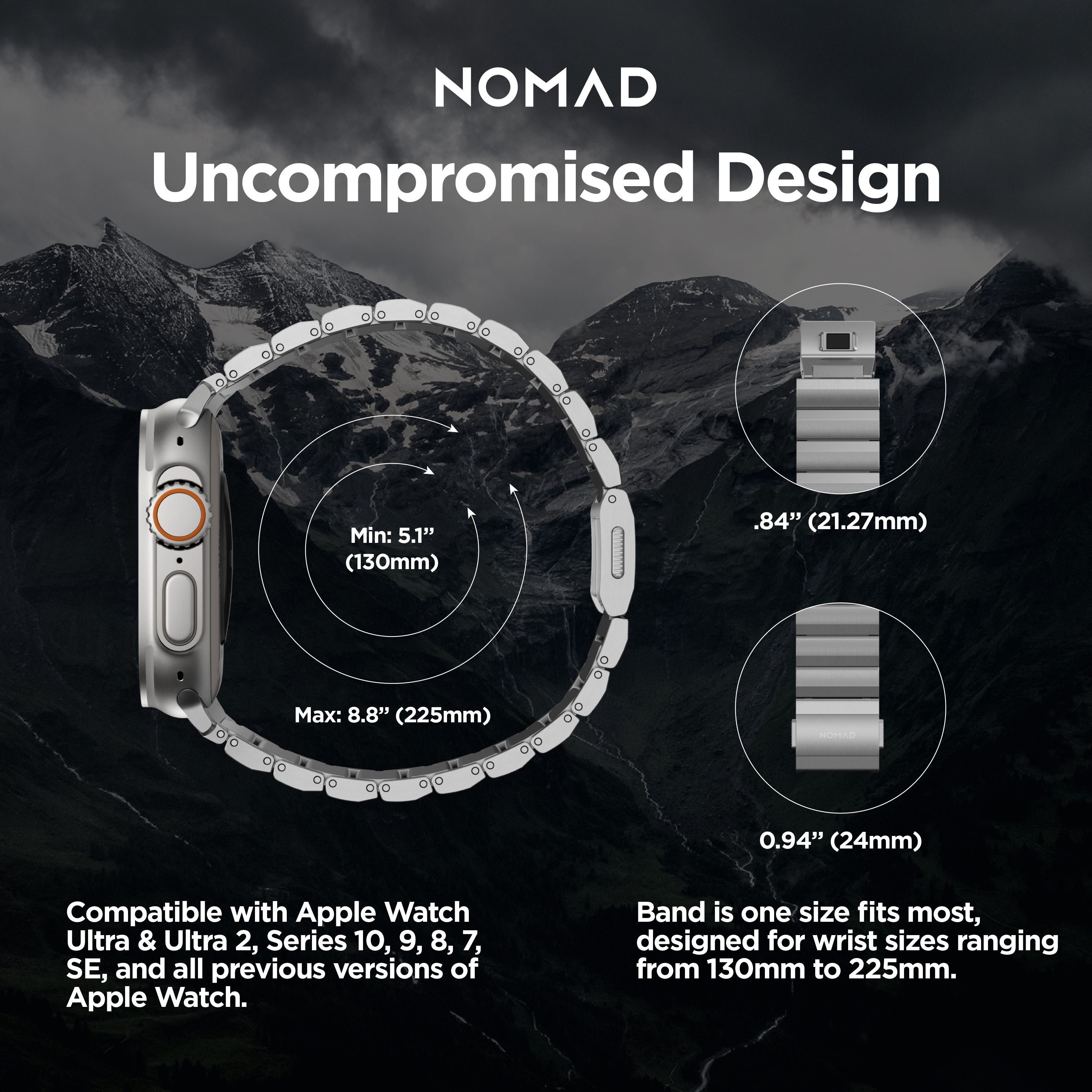 Titanium Band - 46mm/49mm | Natural Hardware | V2