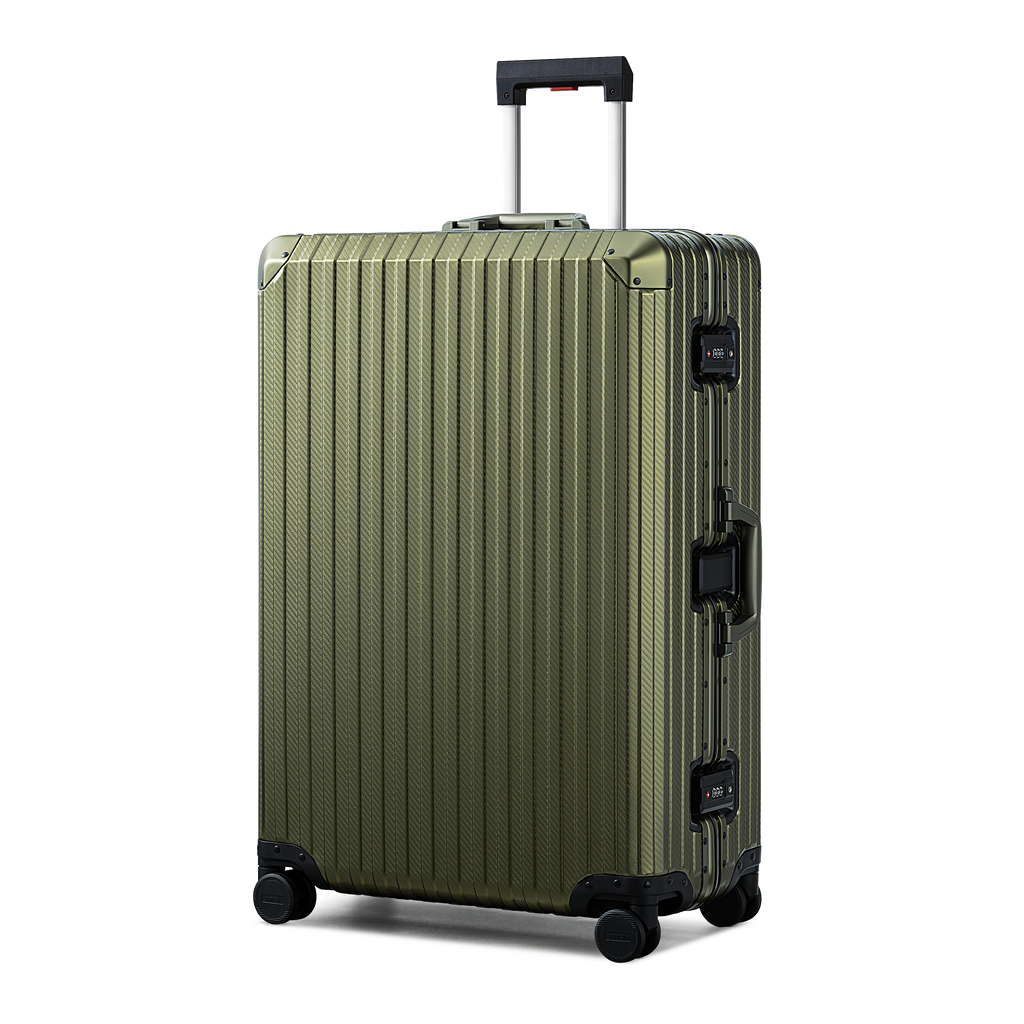 TREVA Aluminum Suitcase Army Green