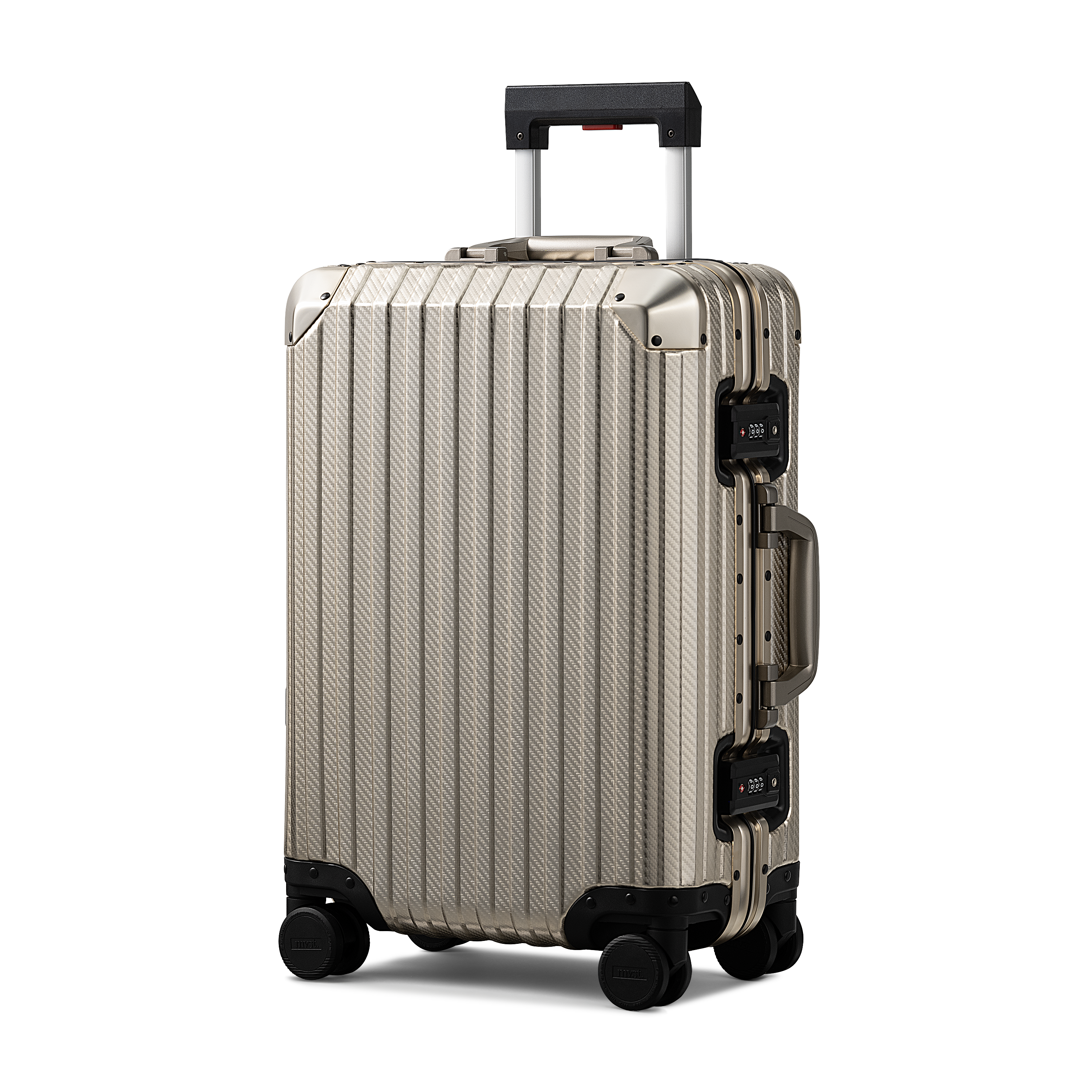 TREVA Aluminum Suitcase Champagne