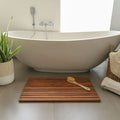 Belize Teak String Mat with Rubber Footing 31.4" x 19.6"