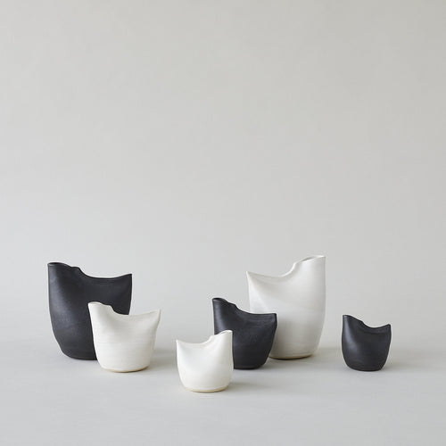 Bird Vase, White