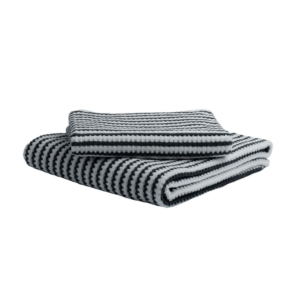 Waffle Fume Ivory Stripe