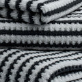 Waffle Fume Ivory Stripe