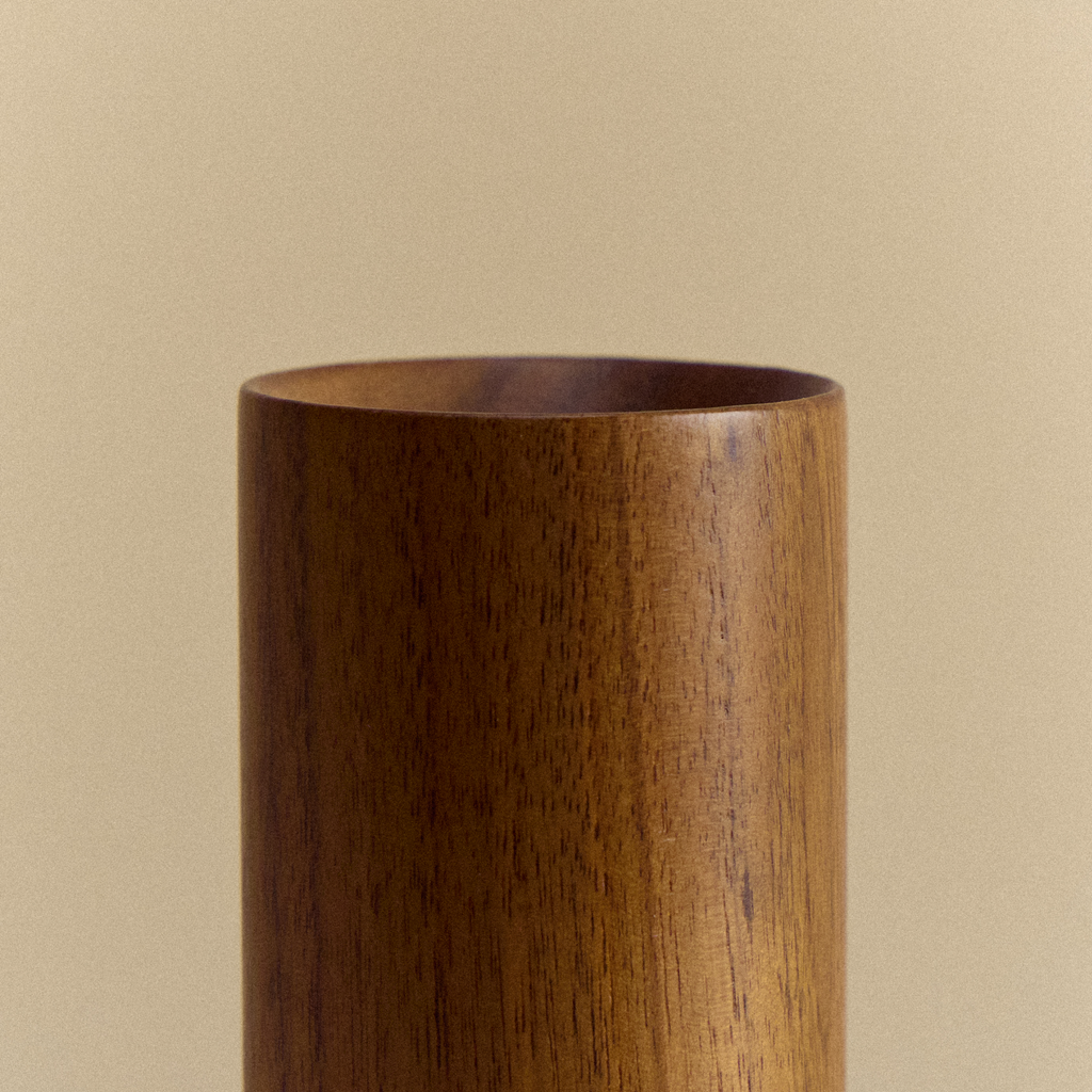 Knuckle Table Lamp in Walnut + Noma