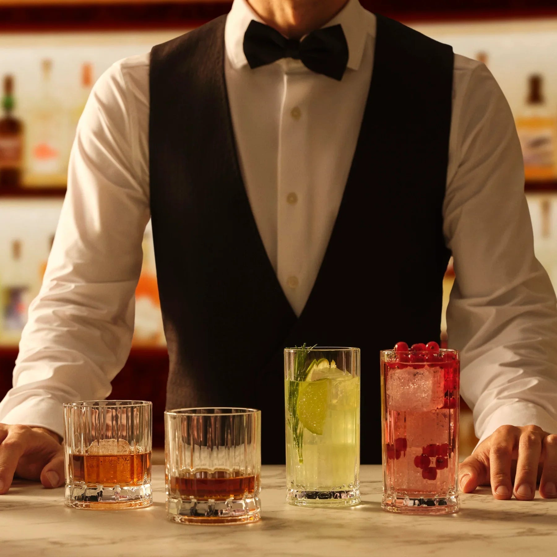 Wayne Set of 4 High Ball Glasses 12.2 oz
