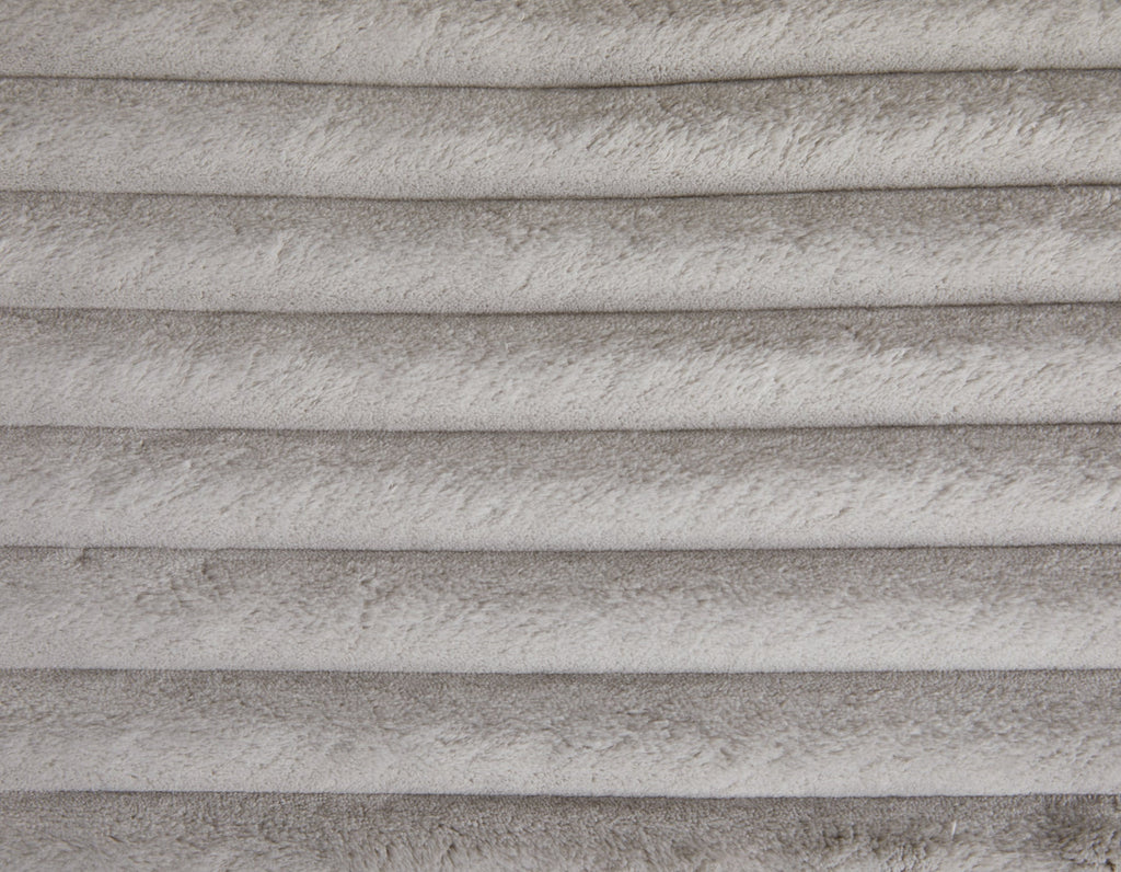 Luna Grey Corduroy Lounge Dog Bed